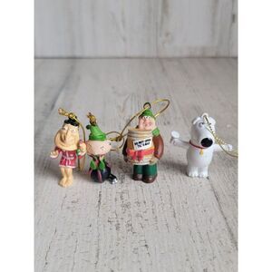 Family Guy mini ornament Peter Quagmire Stewie Bryan Xmas set